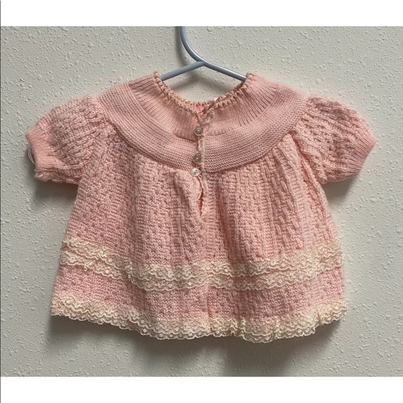 Vintage A Little Angel Girl Baby Sweater 
No Size - Picture 4 of 11